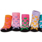 Trumpette "Emma's" Pixie Shoe Socks with Hearts - 6 Pair